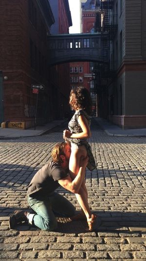 Naughty in the street