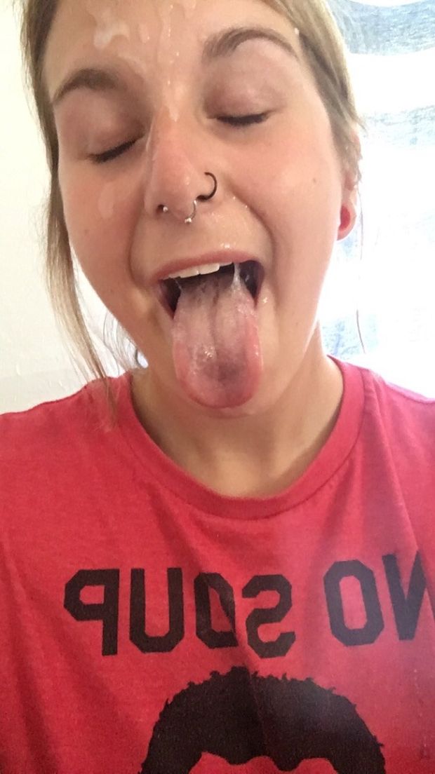 Hot pierced amateur cumshot to the face