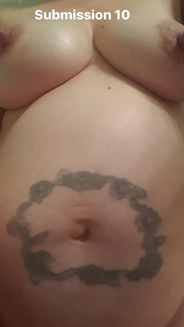 pregnant tits self hot