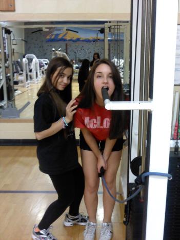 having fun