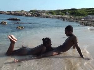beach blowjob