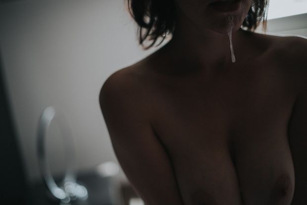 Amateur cum drool