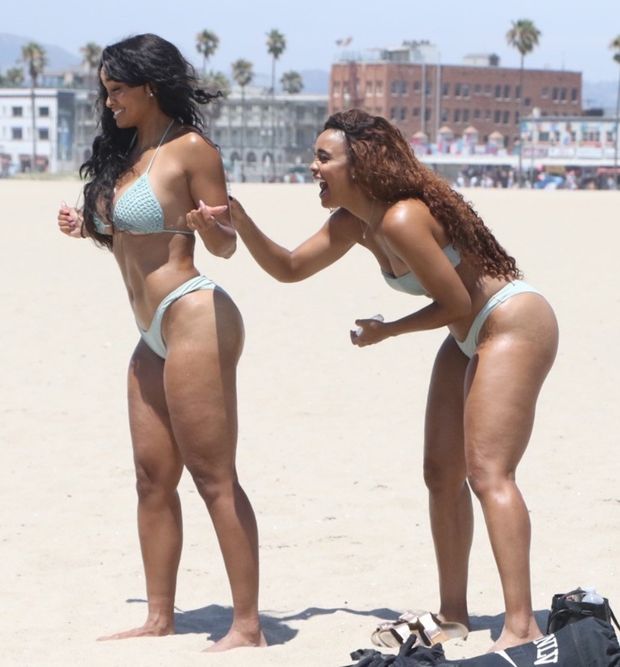 Gonzalez Twins at the beach
