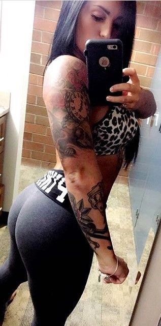 Tattoos and yoga pants