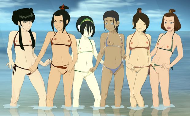 female cast showing boobs and pussy