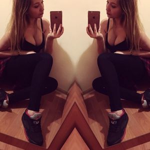 Selfie big tits mirror