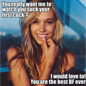 gf watching you suck cock