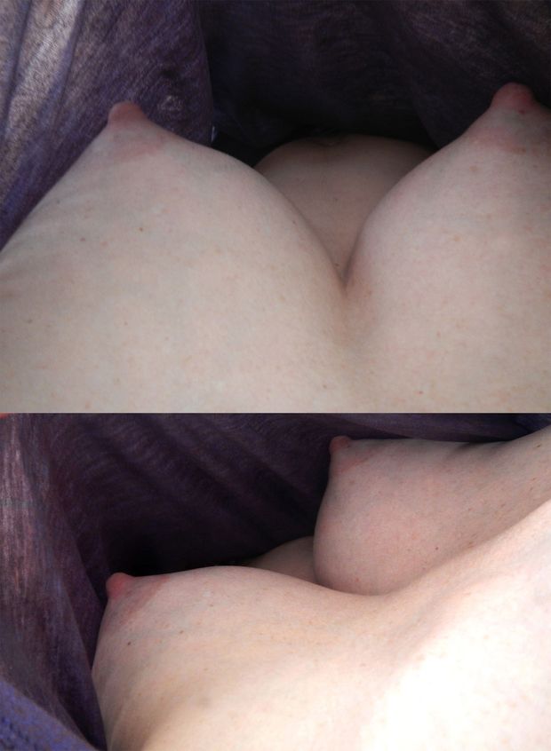 white tits pink nipples - beaux tétons roses  #