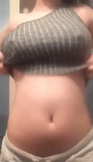 Sexy teen with pierced nips