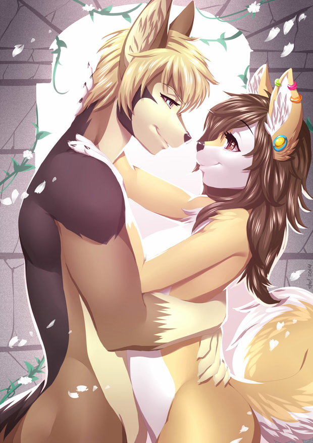Furry couple by alanscampos