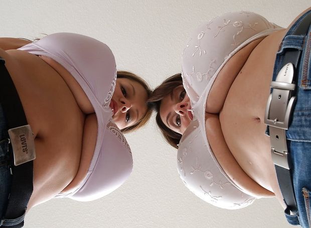 Big white bra's