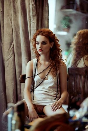 hot curly hair redhead
