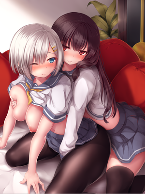 Kantai Collection - Hamakaze and Isokaze - by Nicoby