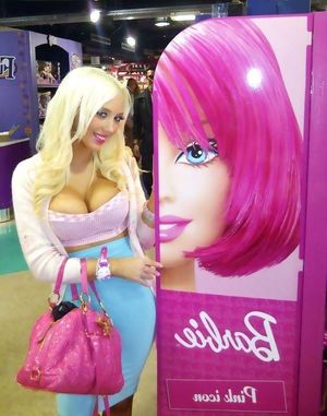 Blonde bimbo looks forward to be a perfect barbie fuckdoll