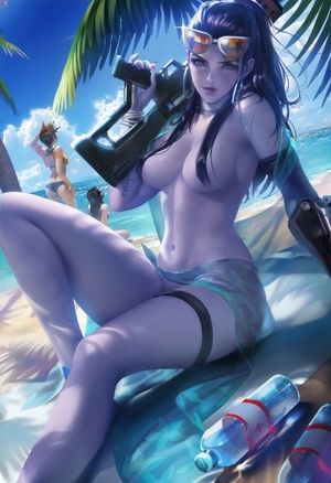 Hentai, Overwatch, Summergames Widowmaker
