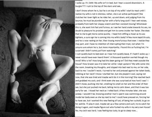 She cam back in bed with his seed inside her...