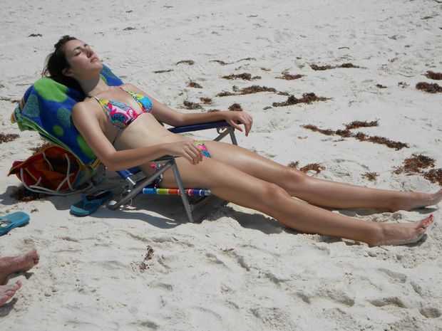 soaking up the rays