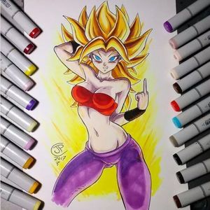 Dragon Ball- Caulifla fanart (not mine)