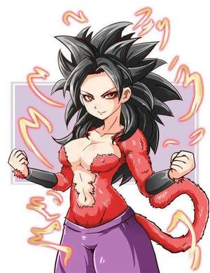 Dragon Ball- Caulifla super saiyan 4. I love it! ^^