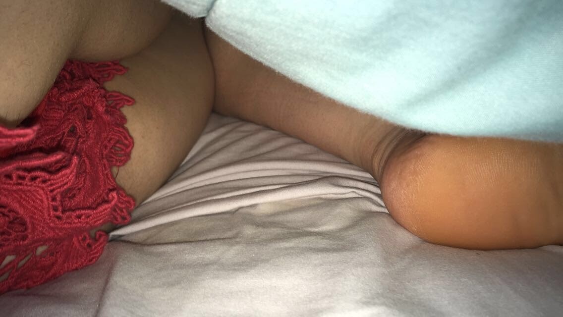 Creepshot of sleeping mommys ass