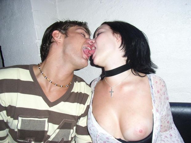 Making out and flashing in public