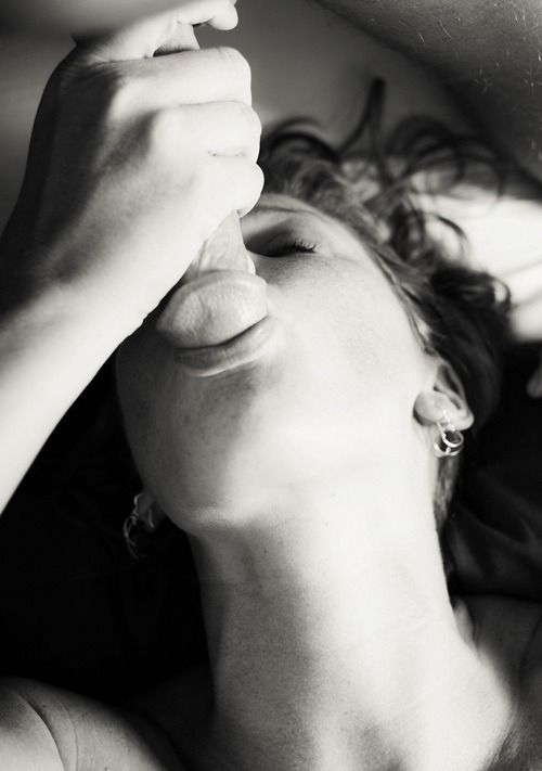 She seems to enjoy licking his cock.
