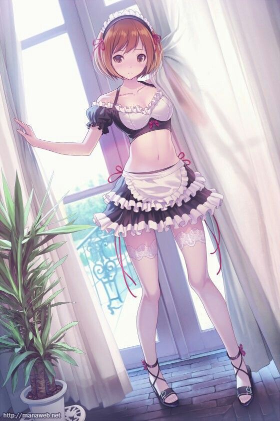 Sexy anime maid