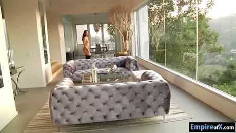 Glamour babe Lana Rhoades double stuffed