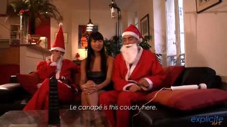Sharon Lee fucks Santa