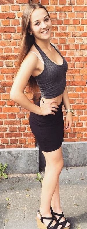 Sexy brunette with perfect body