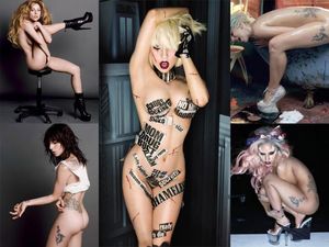 Lady Gaga Nude Photo Collages