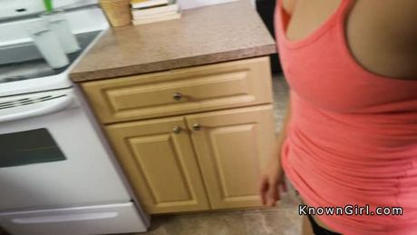 Cheating blonde fucks bfs friend big cock