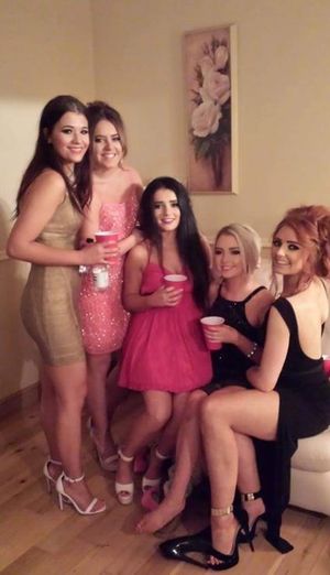 getting ready for slutty night out