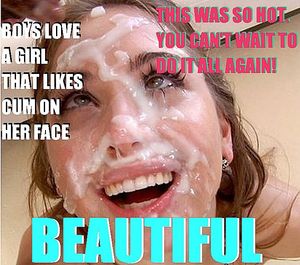Let them all cum on your face and love it. Be naughty and enjoy every second