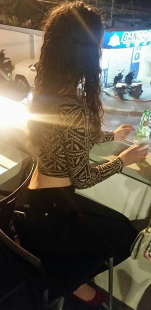 Mrs Mia Lopez is at her Teaching day off at a strip club at San Juan, PR