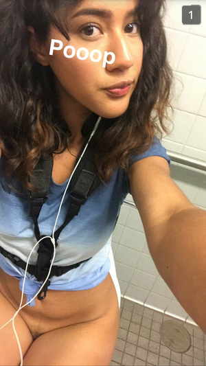 Hot amatuer Snapchat on the toilet