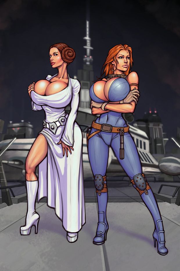 Leia and Mara by boobsgames