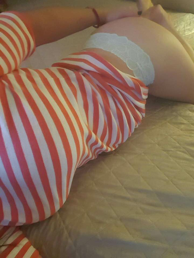 Hot milf I'm sexting, showing panties and ass