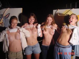 College chicks flashing