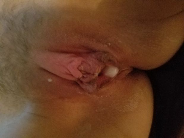 Gave my wife a messy creampie