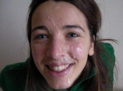 Smiling cumface