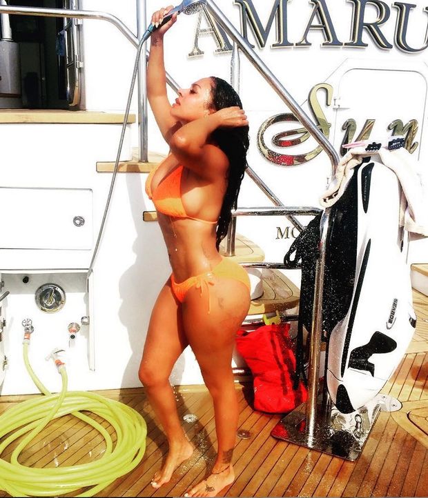 LaLa in a swimsuit
