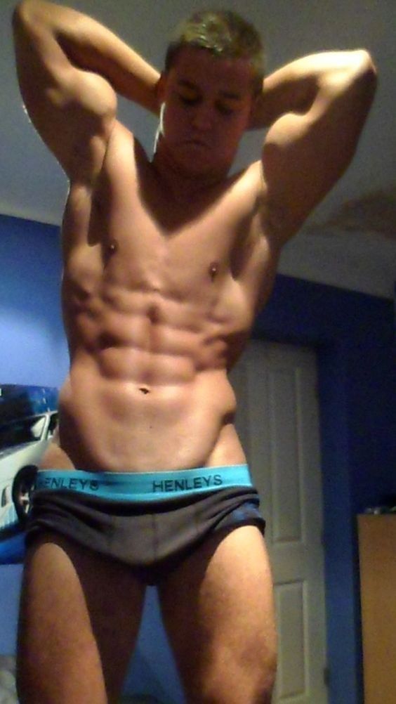 Sexy brunette with nice abs