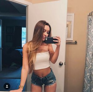 booty shorts and a white tee