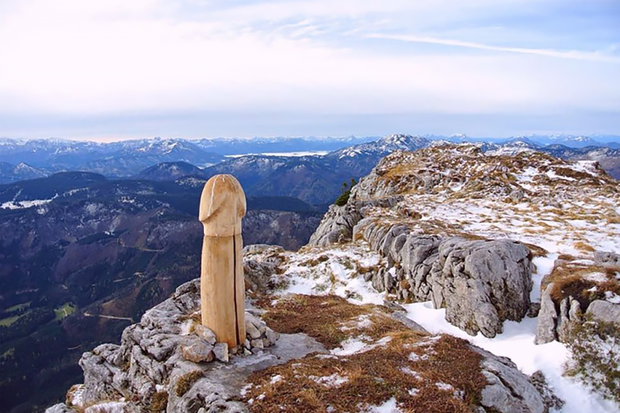 Phallic Shrine, Austrian Alps.