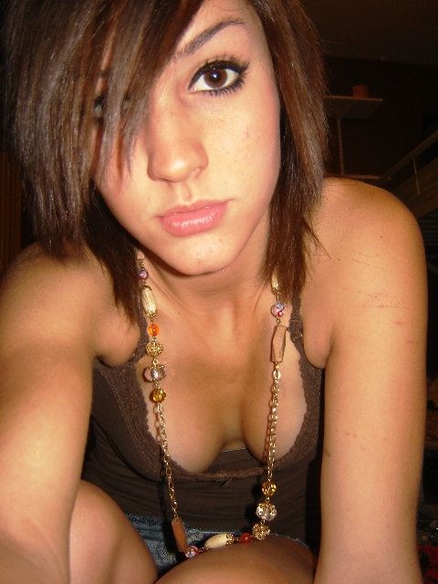 Cool and horny emo teen