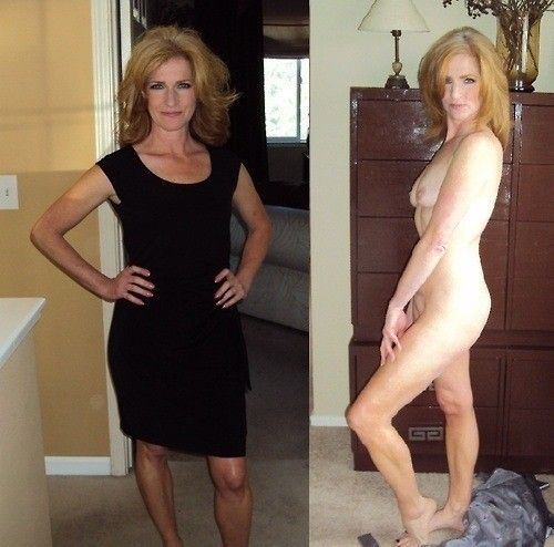 redhead milf dressed undressed