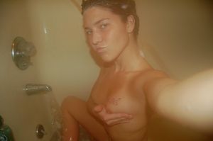 Brunette gamer has fantastic tits