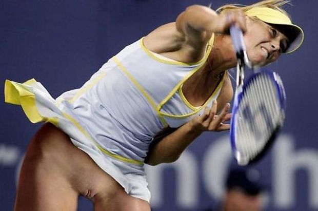 Tennis star Maria Sharapova upskirt pussy