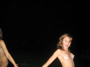 Naked teens get caught on the playground at night